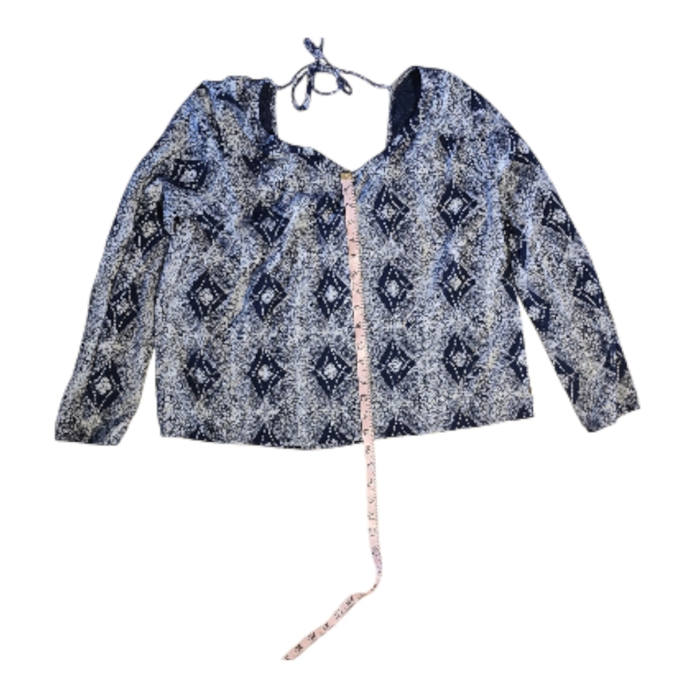 ROXY Tunic Shirt‎ Navy Blue Boho Women's A Sky Full of Stars Top Size Small - Picture 5 of 8